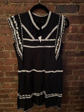 Zara Black Embroidered Women’s dress